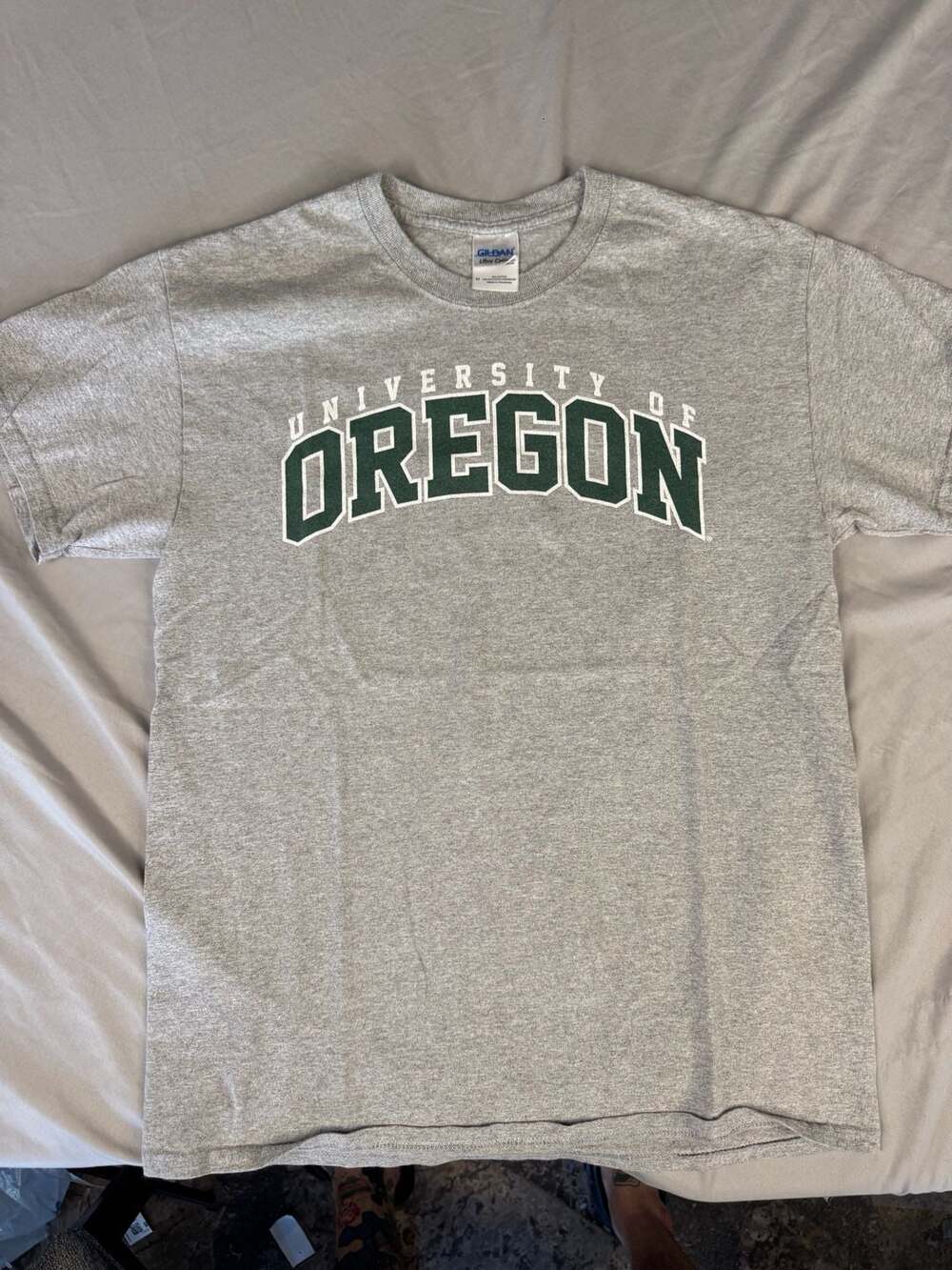 Gildan University of Oregon T-Shirt Size M Grey